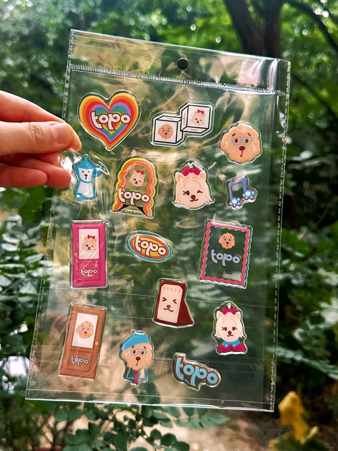 Crystal Transfer Sticker · UV Embossed Relief by topo studio